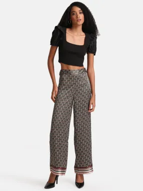 Floral Printed Flared Pants