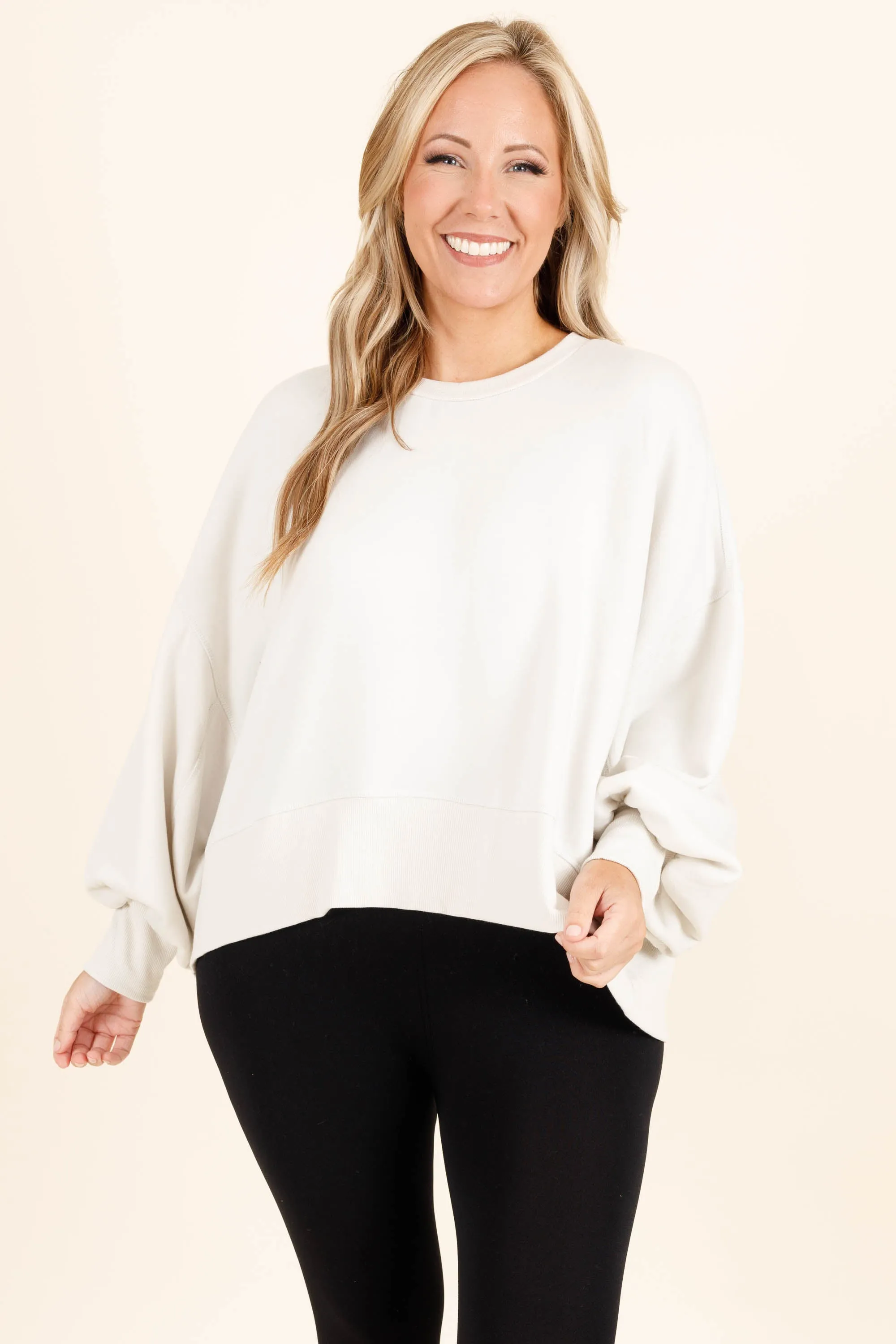 Freedom To Feel Pullover, Bone