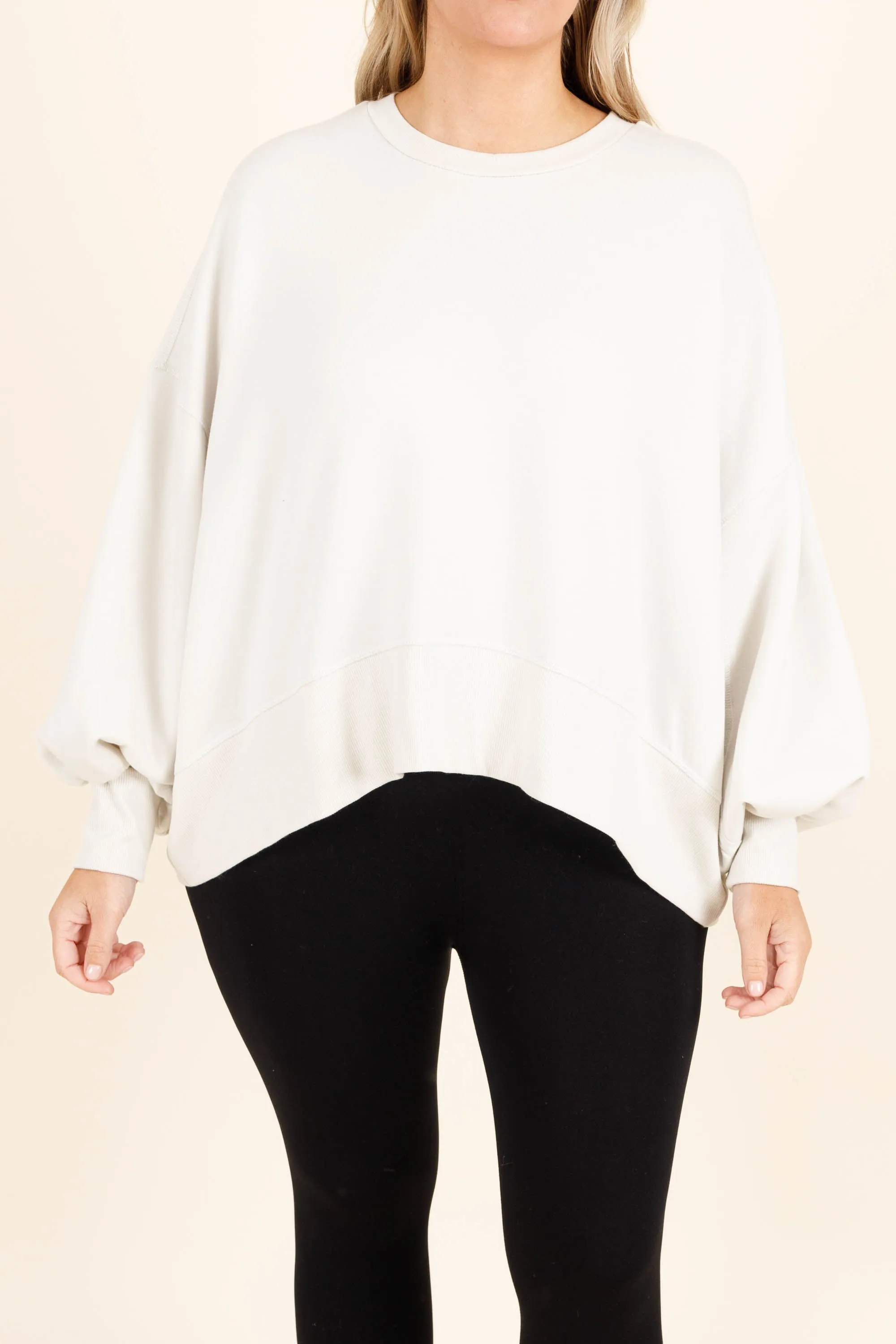 Freedom To Feel Pullover, Bone