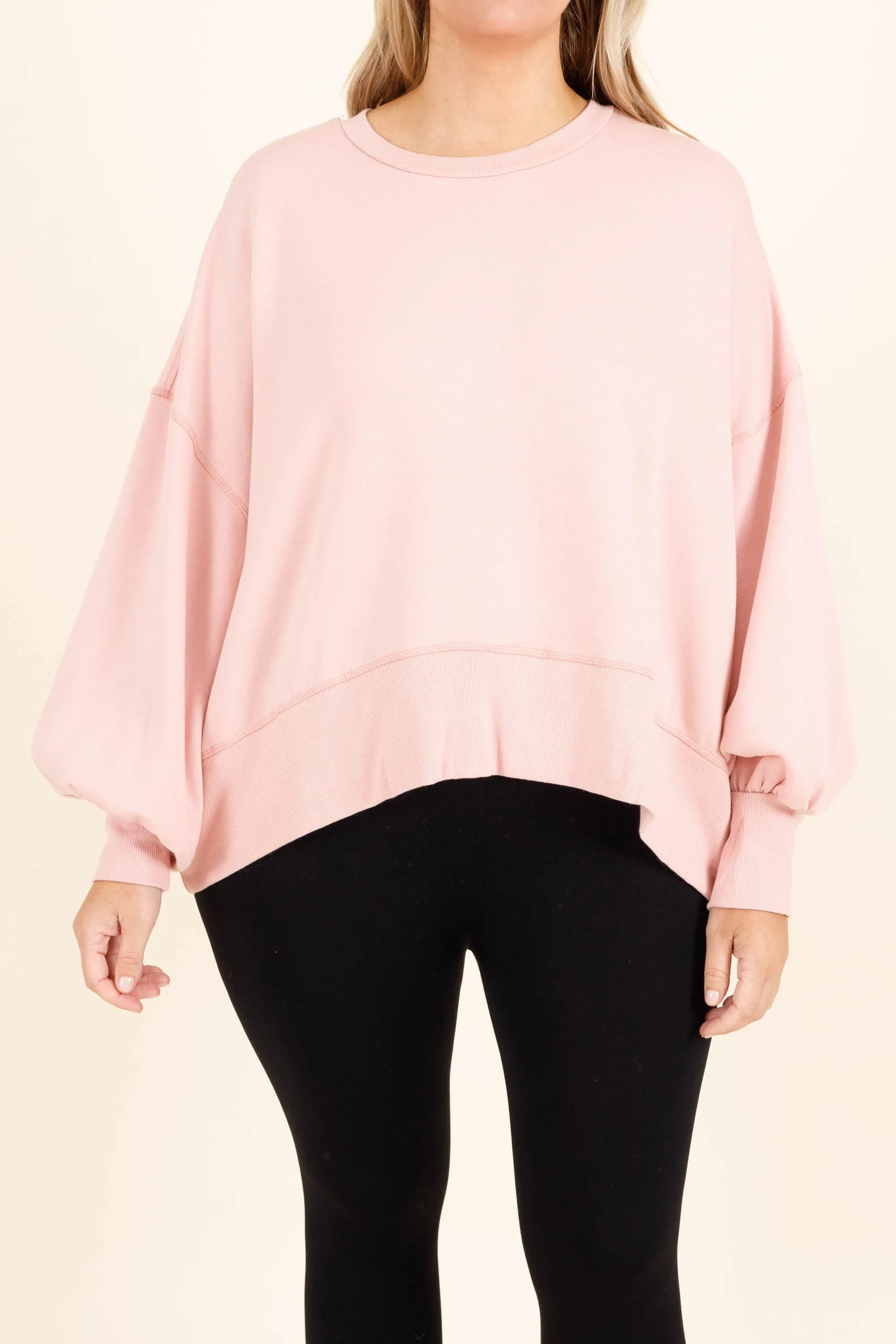 Freedom To Feel Pullover, Cream Mauve