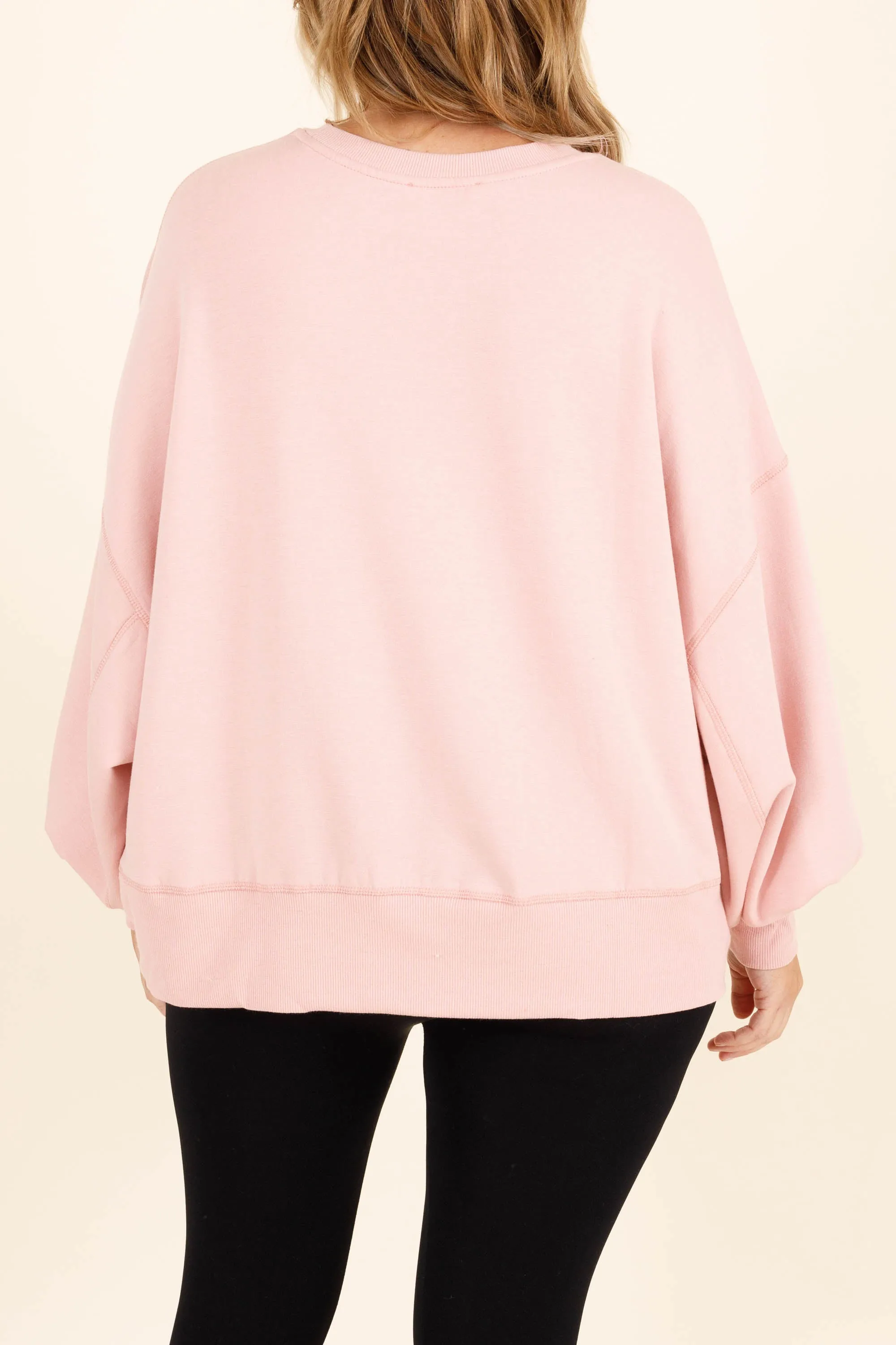 Freedom To Feel Pullover, Cream Mauve