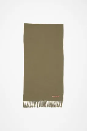 Fringe wool scarf - Narrow