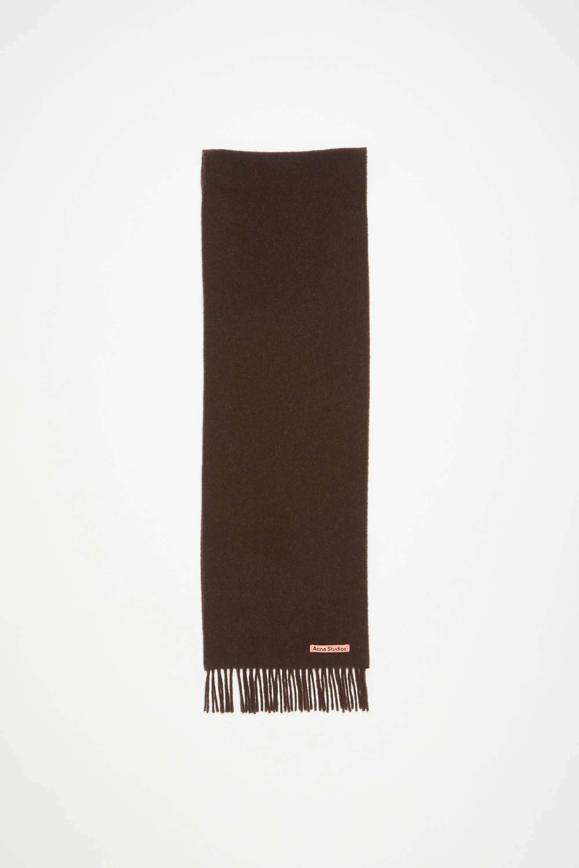 Fringe wool scarf - skinny