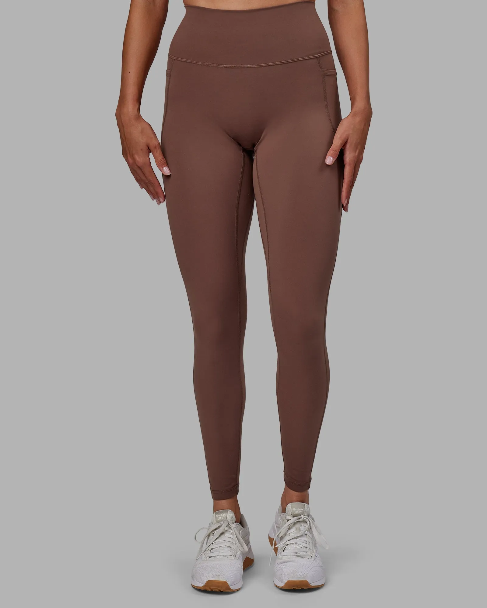 Fusion Full Length Leggings - Dull Rust