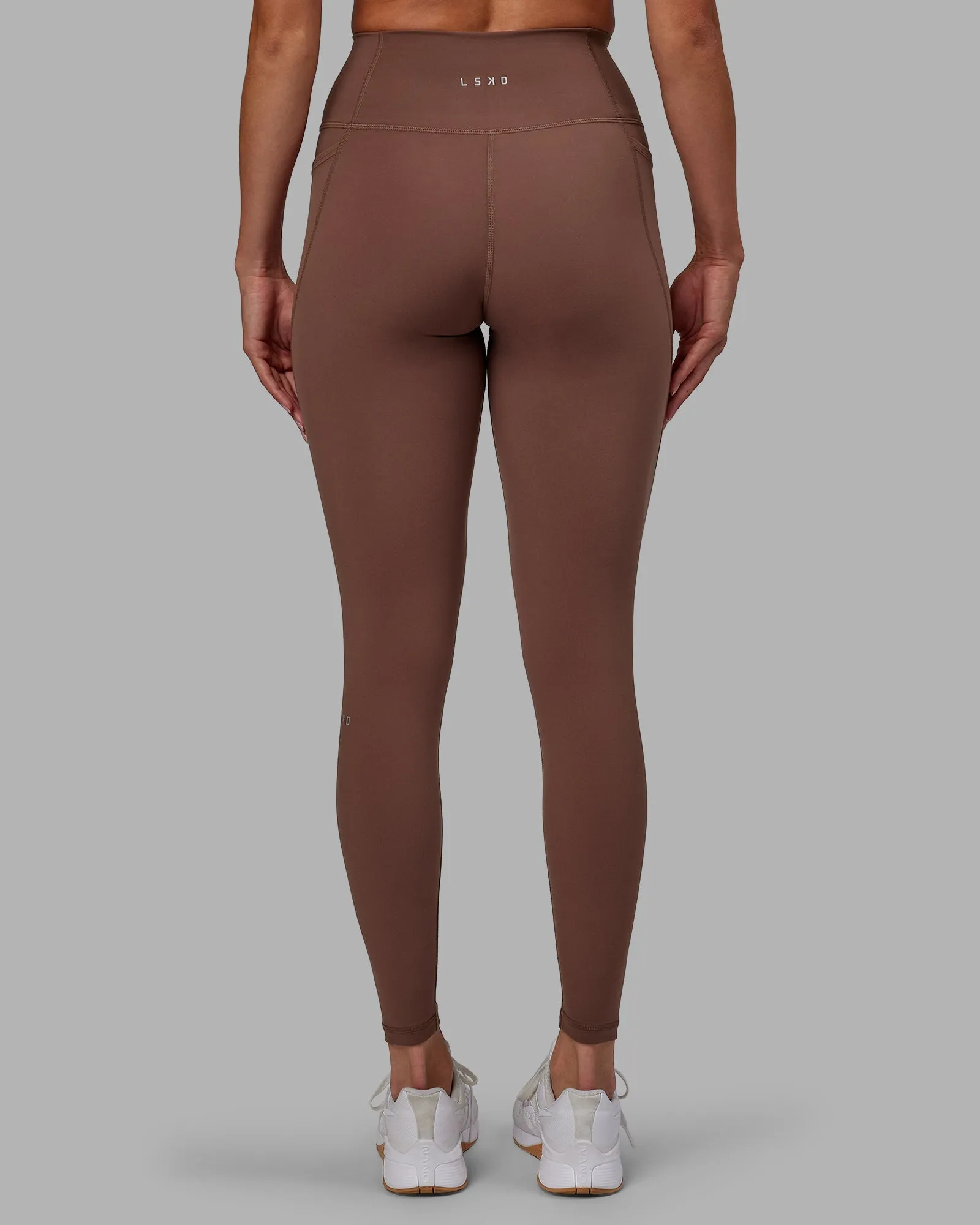 Fusion Full Length Leggings - Dull Rust