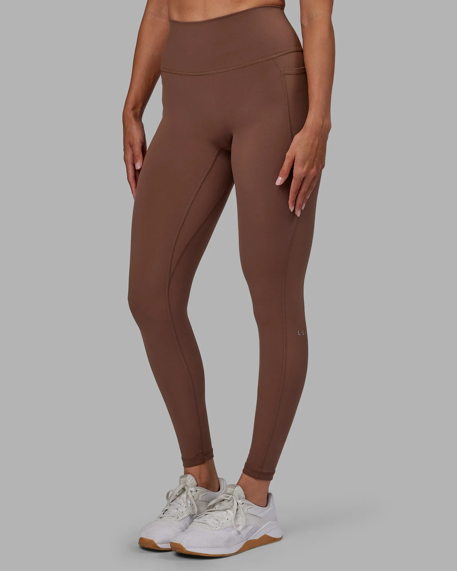 Fusion Full Length Leggings - Dull Rust