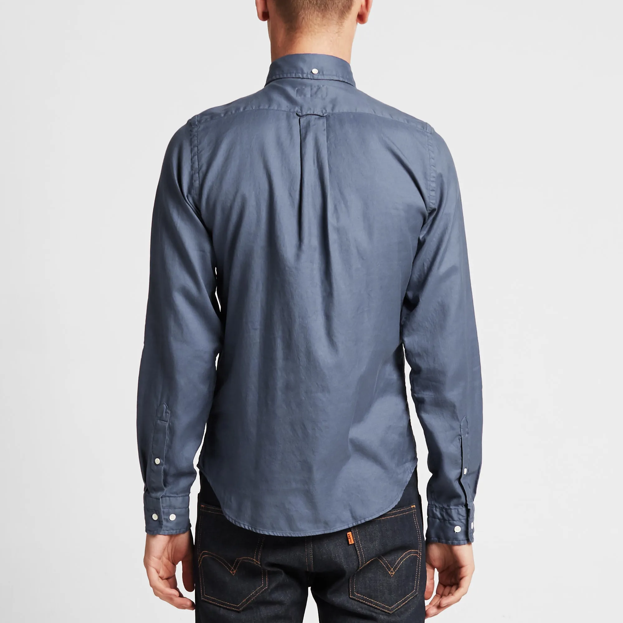 GANT Rugger Button Down Comfy Twill ShirtHurricane Blue