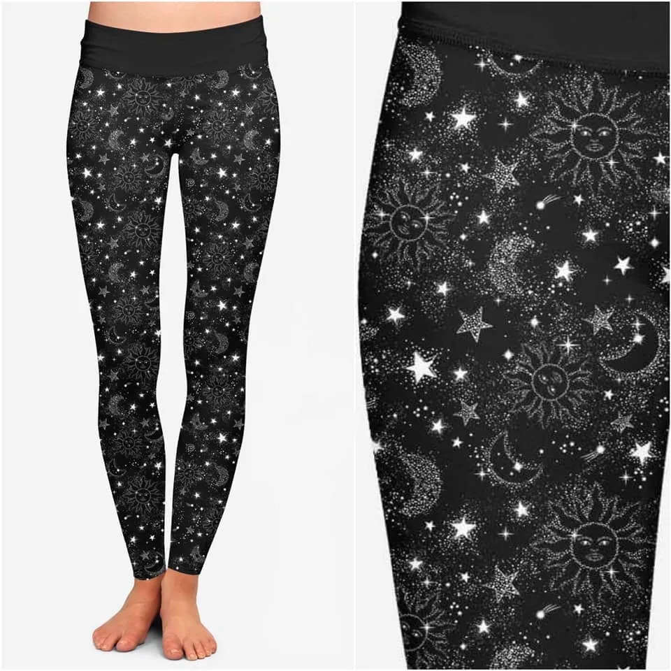 Glitter Space Soft Leggings