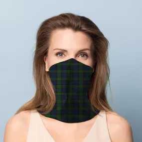 Green Tartan Neck Scarf Face Covering BAND20