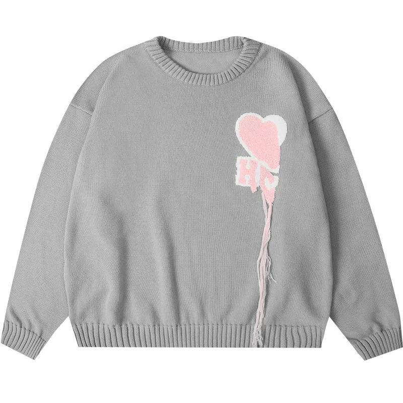 HARSH AND CRUEL  |Pullovers Heart Unisex Street Style Long Sleeves Sweaters