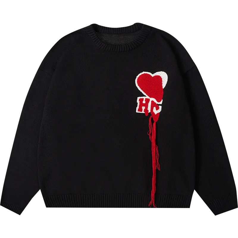 HARSH AND CRUEL  |Pullovers Heart Unisex Street Style Long Sleeves Sweaters