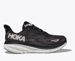 Hoka Women’s Clifton 9 Running Shoes-Black **Wide Width**