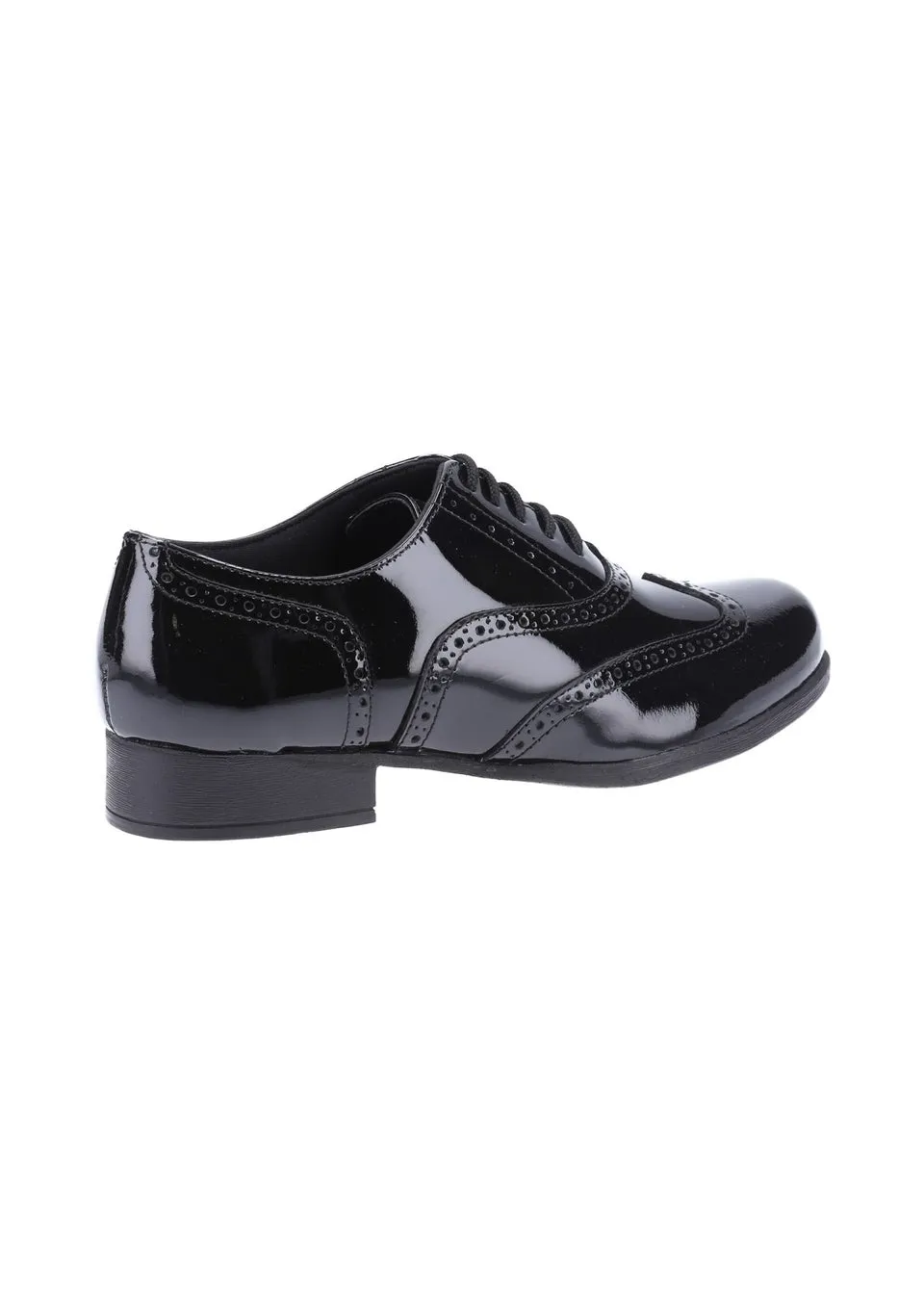 Hush Puppies Girls Black Kada Senior Patent School Shoes (Older 4-5)