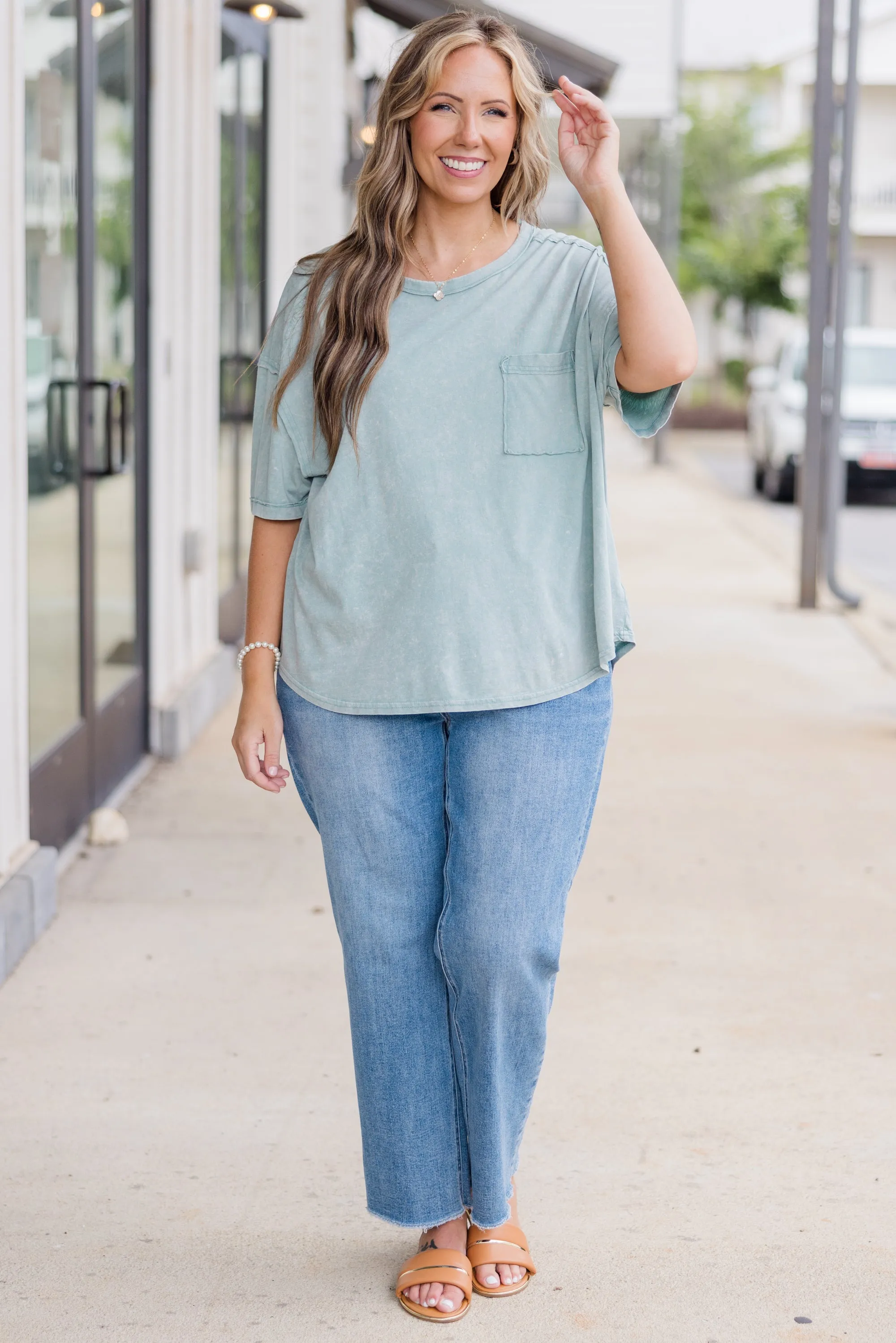 Inspired By Perfection Tee, Sage