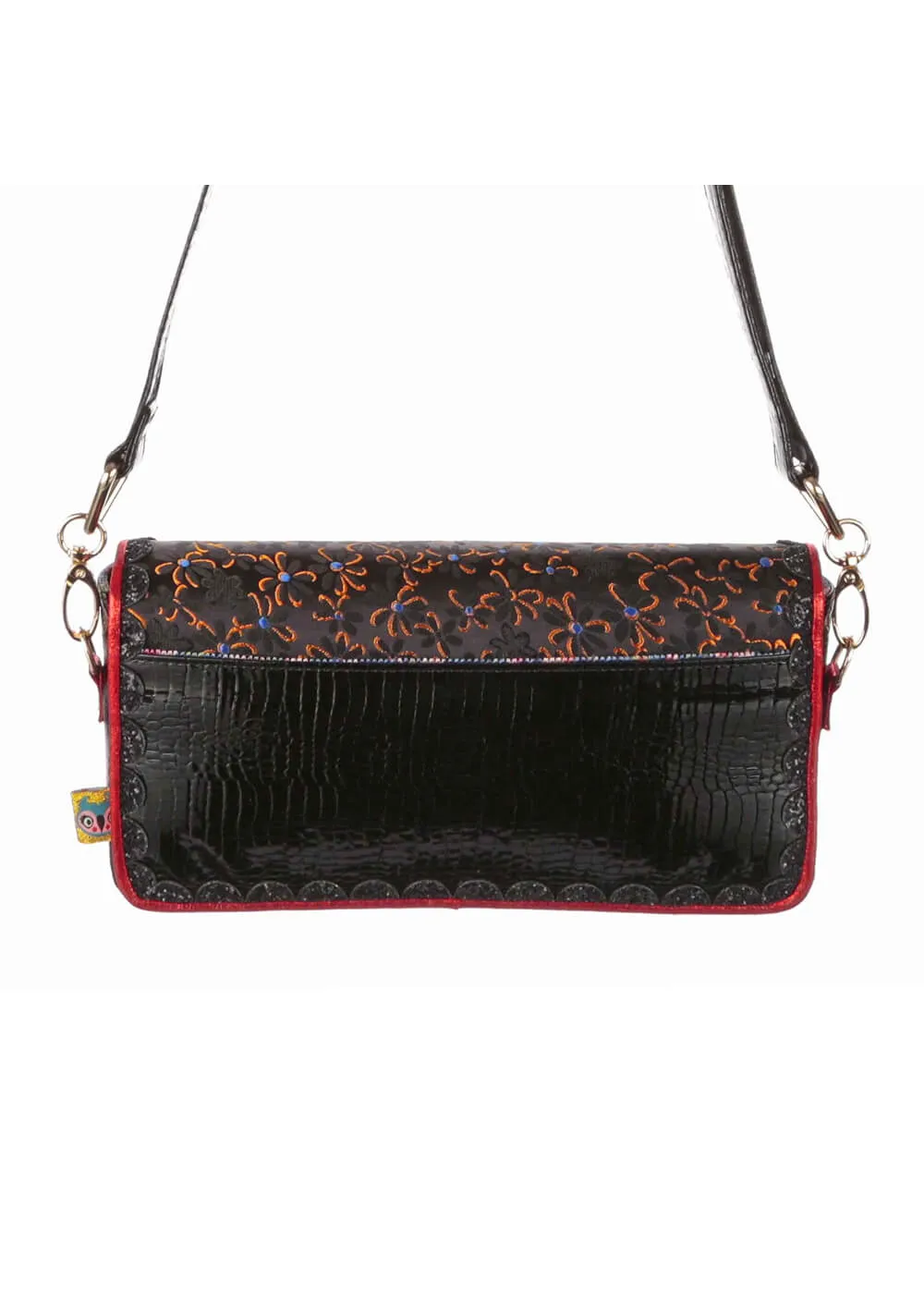 Irregular Choice On The Run Cheetah Bag Black