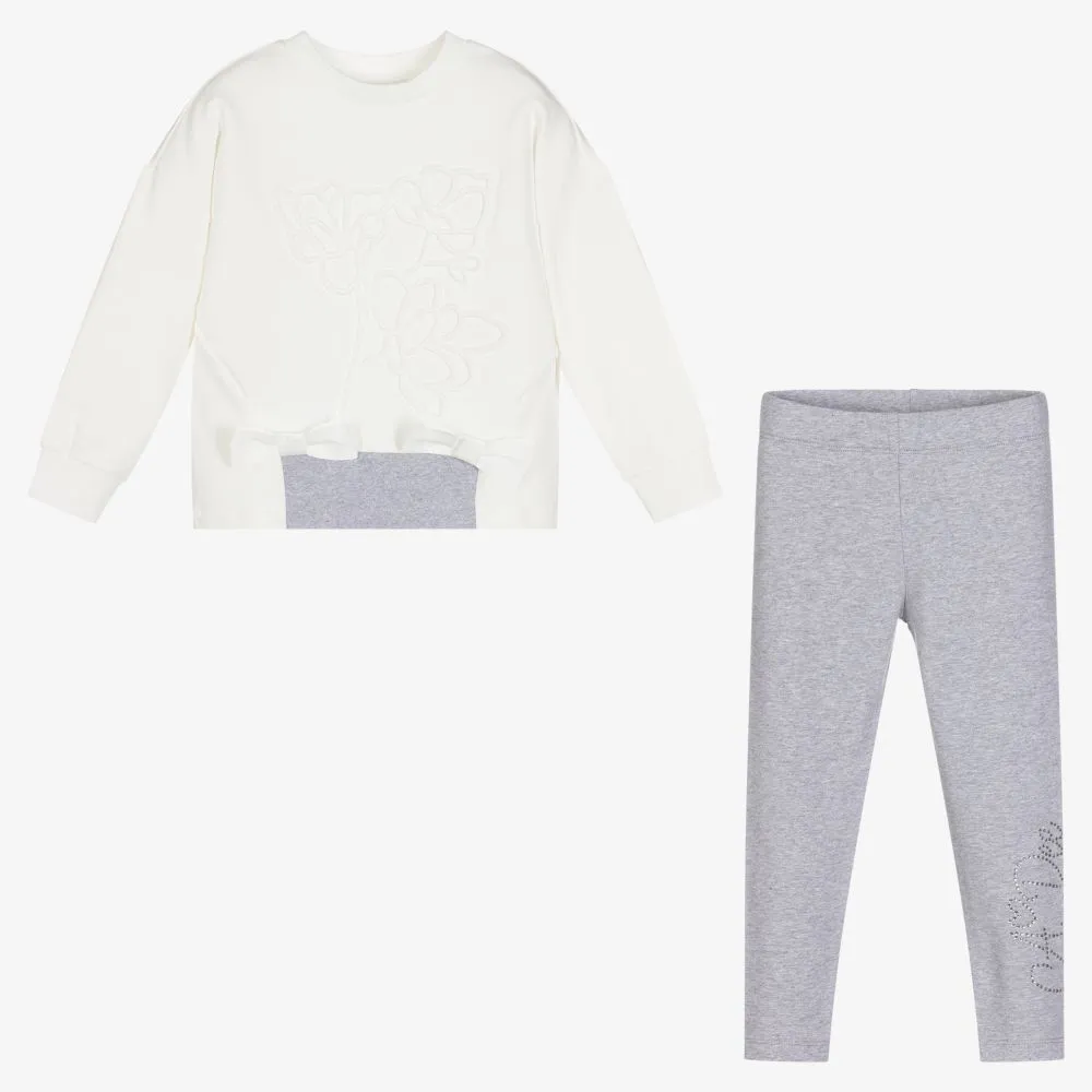 Ivory & Grey Leggings Set