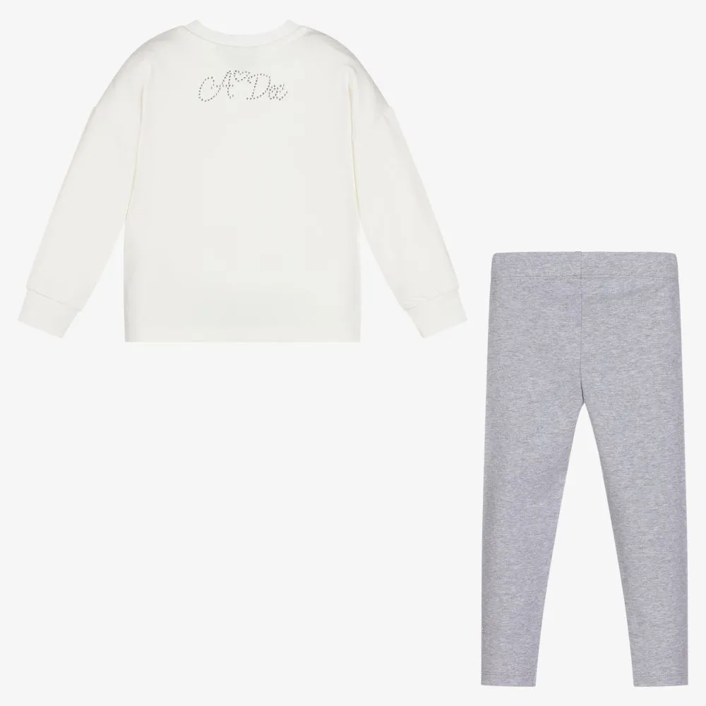 Ivory & Grey Leggings Set