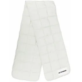 Jil Sander+ Logo Patch Quilted Design Scarf