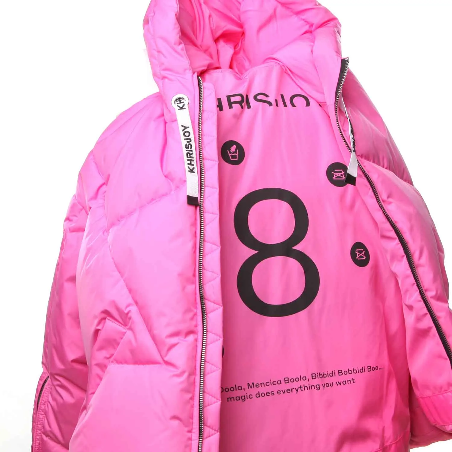 Khrisjoy Girl Fuchsia Down Jacket