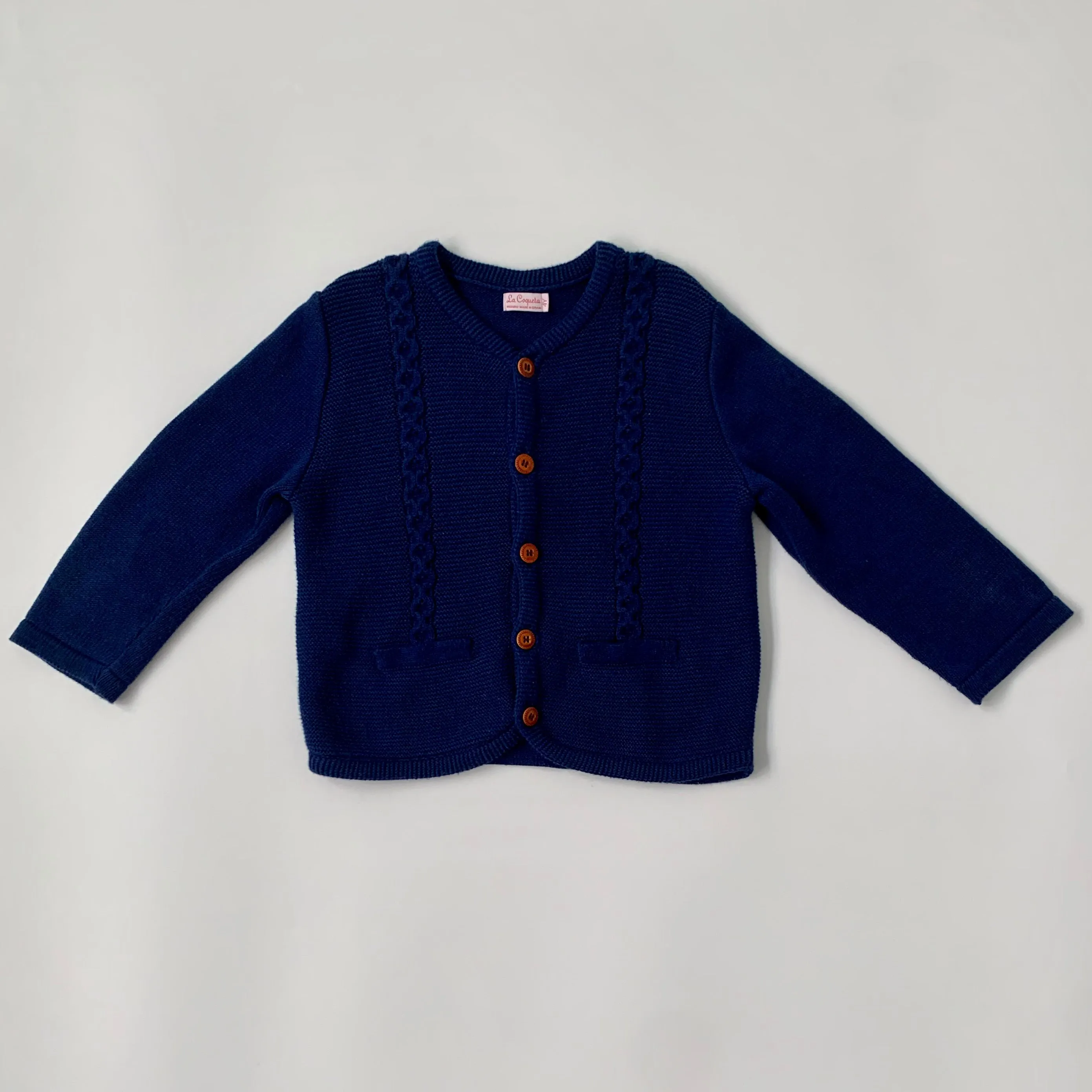 La Coqueta Royal Blue Cotton Cardigan: 4 Years