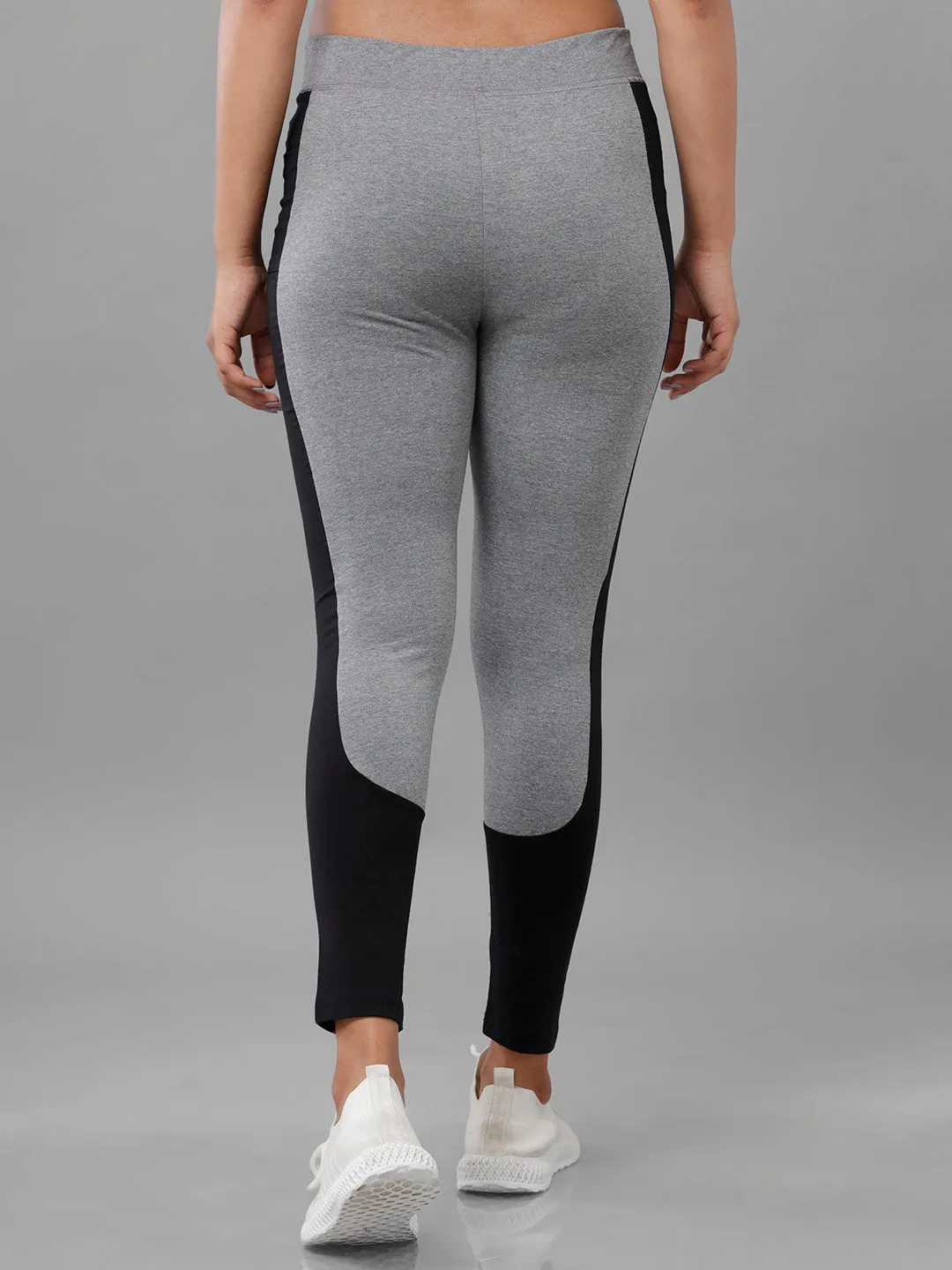 Ladies Active Wear Leggings Anthra Melange