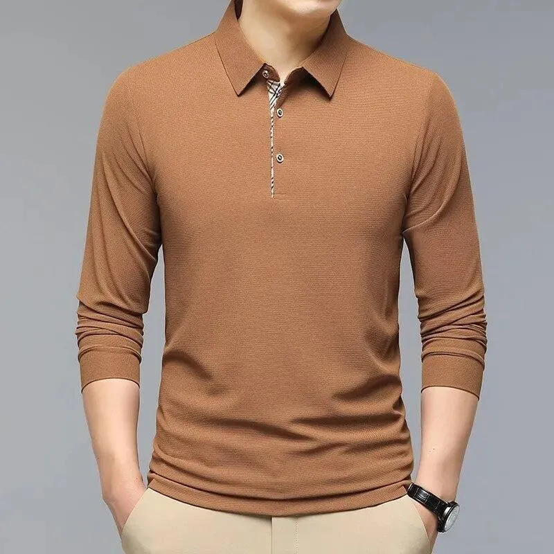 Long Sleeves Polo Shirt for Men