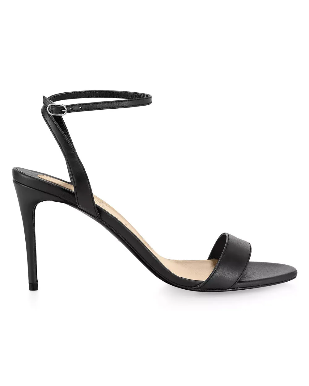 Loubigirl Leather Sandal in Black