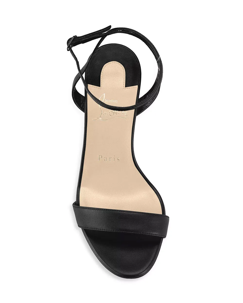 Loubigirl Leather Sandal in Black