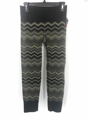 LULULEMON Olive Black Woven Zig Zag Legging Size 6  (S) Activewear Bottoms