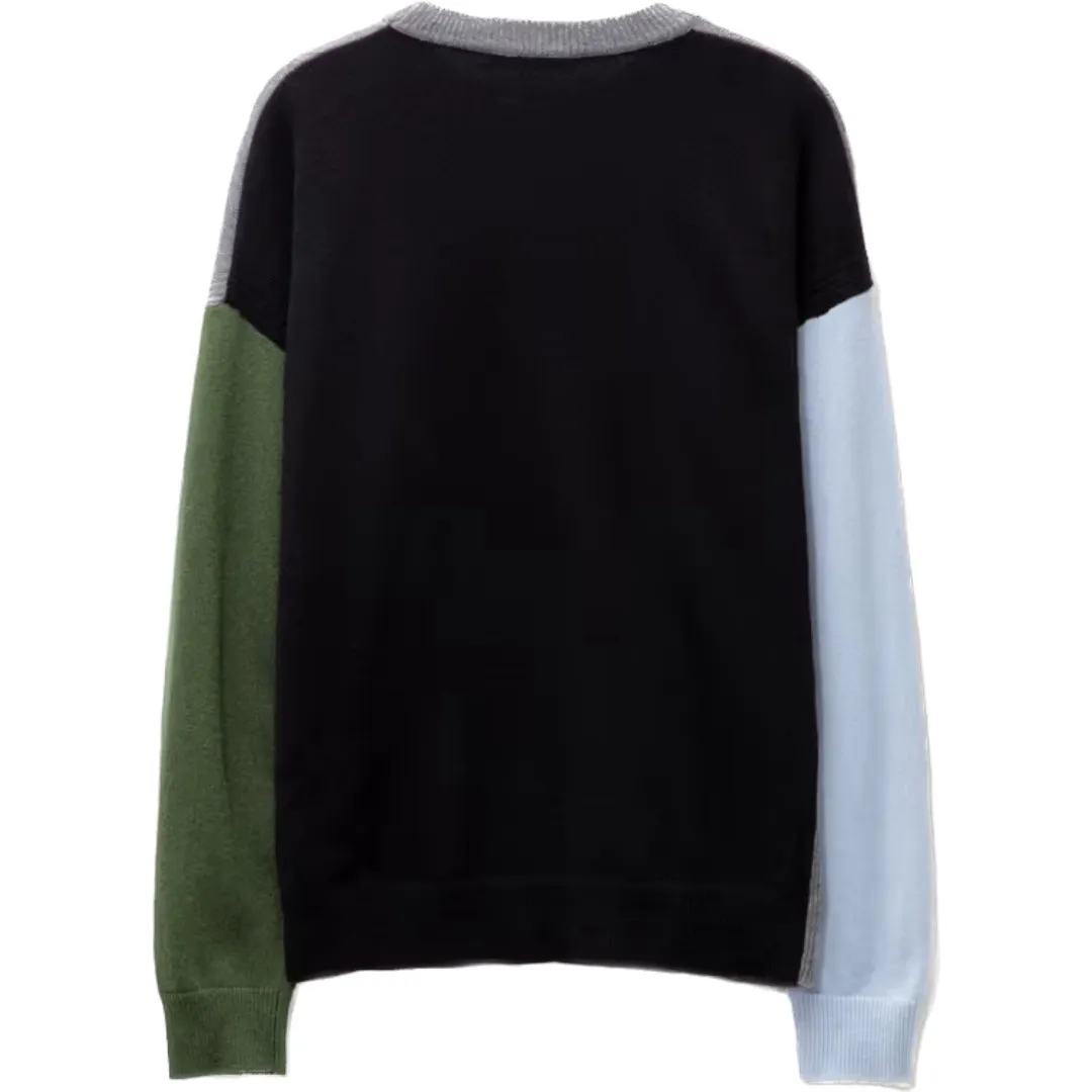 MAISON KITSUNE  |Crew Neck Pullovers Unisex Wool Long Sleeves