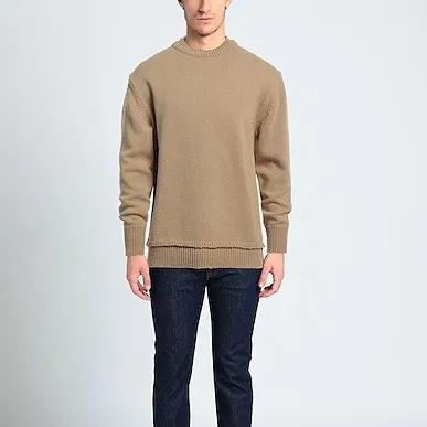 Maison Margiela  |Pullovers Unisex Wool Linen Street Style Long Sleeves Plain