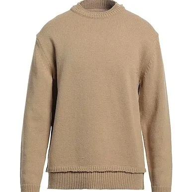 Maison Margiela  |Pullovers Unisex Wool Linen Street Style Long Sleeves Plain