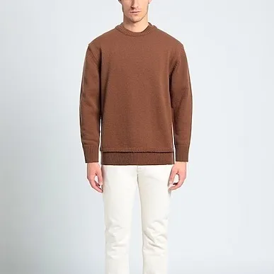 Maison Margiela  |Pullovers Unisex Wool Linen Street Style Long Sleeves Plain