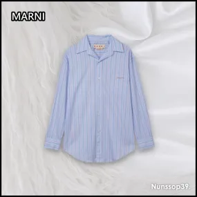 MARNI  |Stripes Casual Style Street Style Long Sleeves Plain