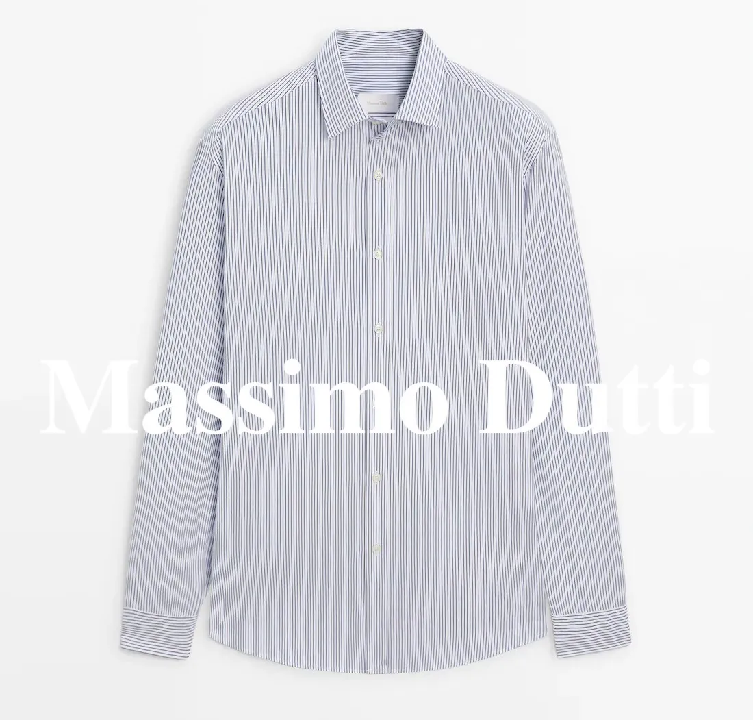 Massimo Dutti  |Stripes Long Sleeves Shirts