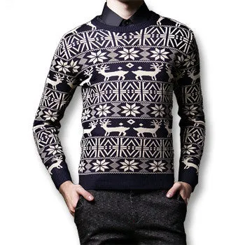 Men Long Sleeved Sweaters Men's Casual Slim Fit Large Size O Neck Knitted Sweaters and Pullovers Clothing SM6