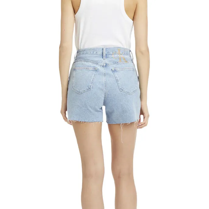 MOM JEANS SHORTS Woman Denim Light 