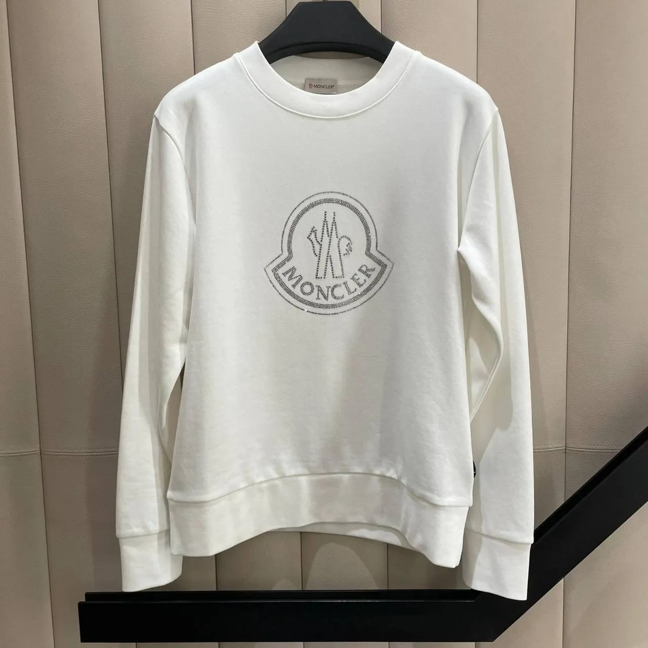 MONCLER  |Crystal Logo Sweatshirt