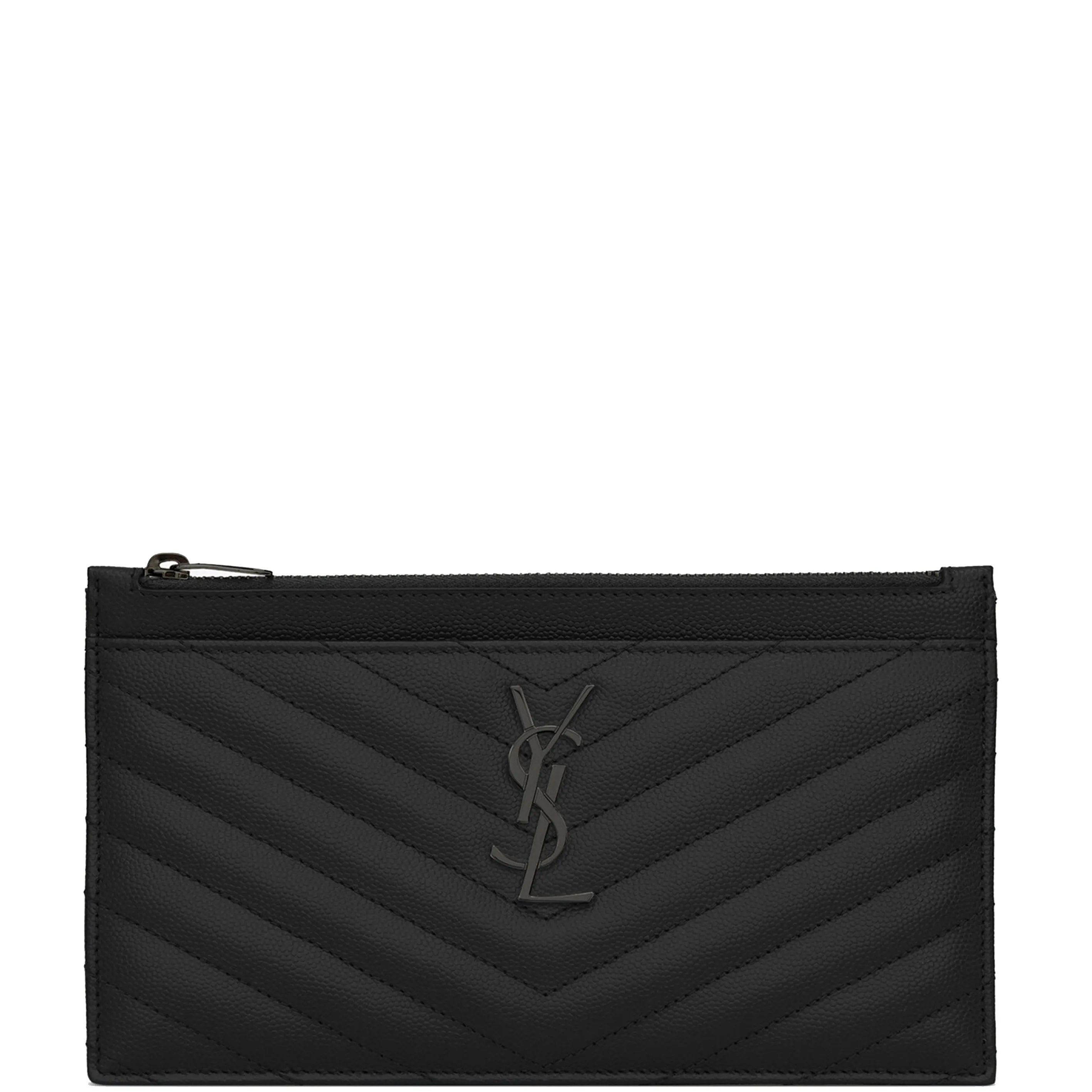 Monogram Bill Pouch, Black/Black