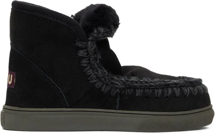 Mou Black Sneaker Boots