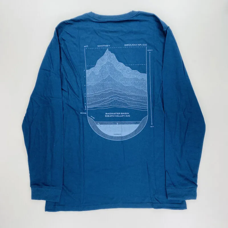 Mountain Hardwear  Sea Level™ Logo Man LS T-Shirt - T-shirt di seconda mano - Uomo - Blu - L