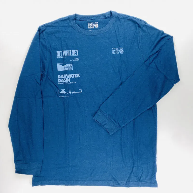 Mountain Hardwear  Sea Level™ Logo Man LS T-Shirt - T-shirt di seconda mano - Uomo - Blu - XL