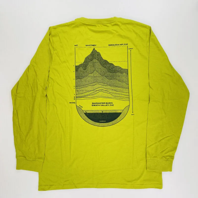 Mountain Hardwear  Sea Level™ Logo Man LS T-Shirt - T-shirt di seconda mano - Uomo - Verde - L