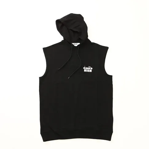 MSGM  |Pullovers Sweat Sleeveless Street Style Collaboration Plain