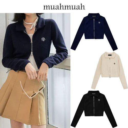 muahmuah  |Sleeveless Street Style Long Sleeves Elegant Style Logo