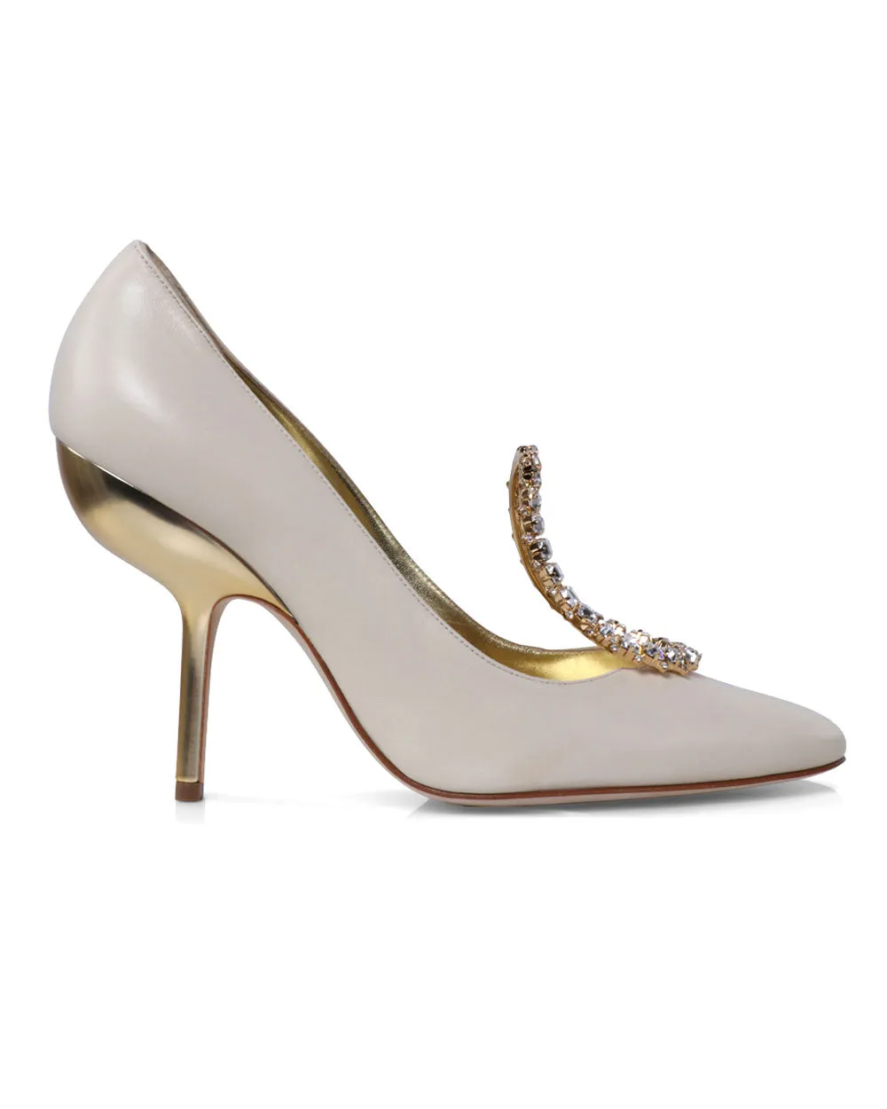 Nazma Samba Pump 105 in Light Cream