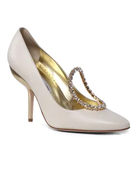 Nazma Samba Pump 105 in Light Cream