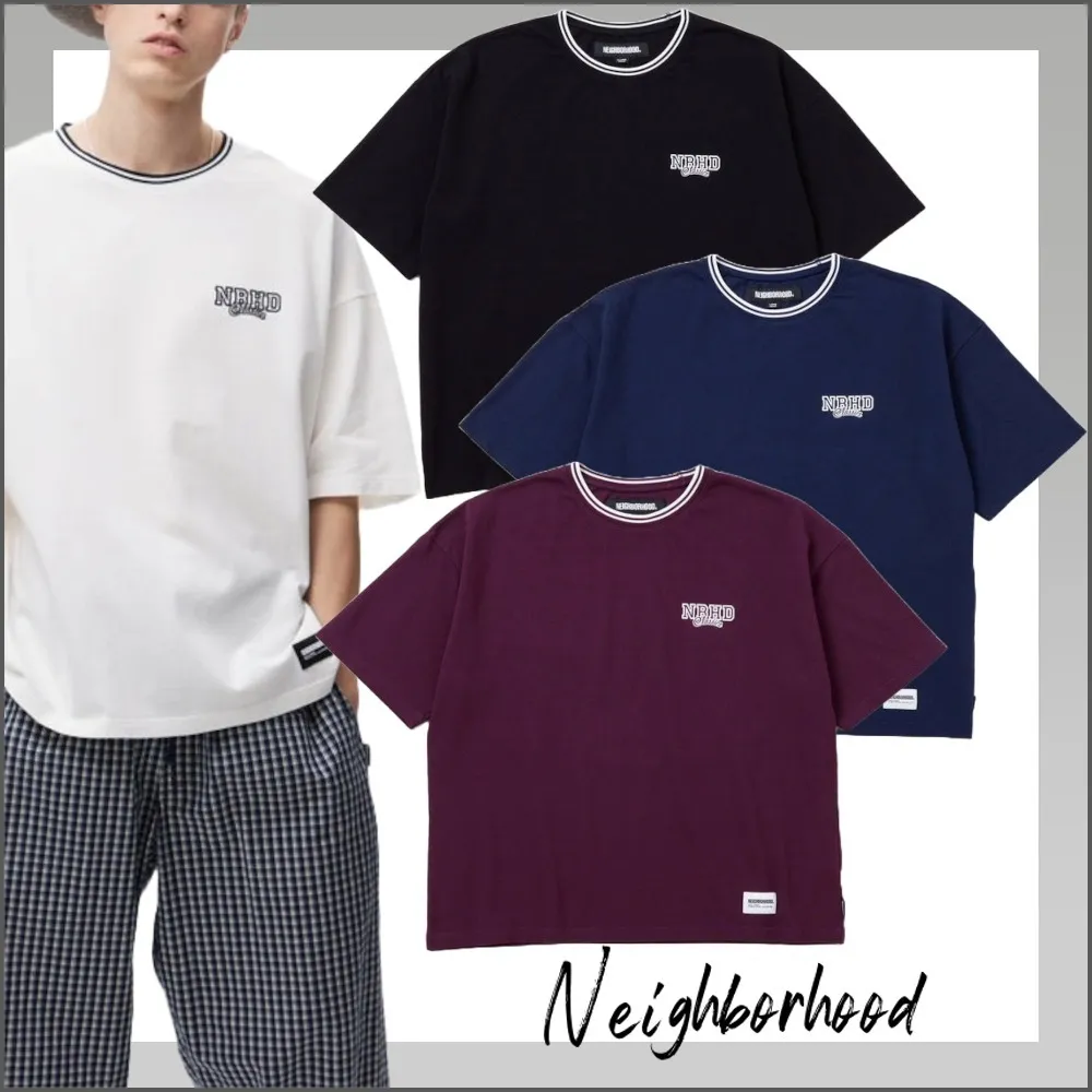 NEIGHBORHOOD  |Crew Neck Pullovers Unisex Street Style Plain Cotton