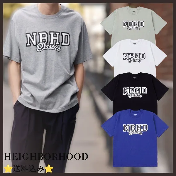 NEIGHBORHOOD  |Crew Neck Pullovers Unisex Street Style Plain Short Sleeves