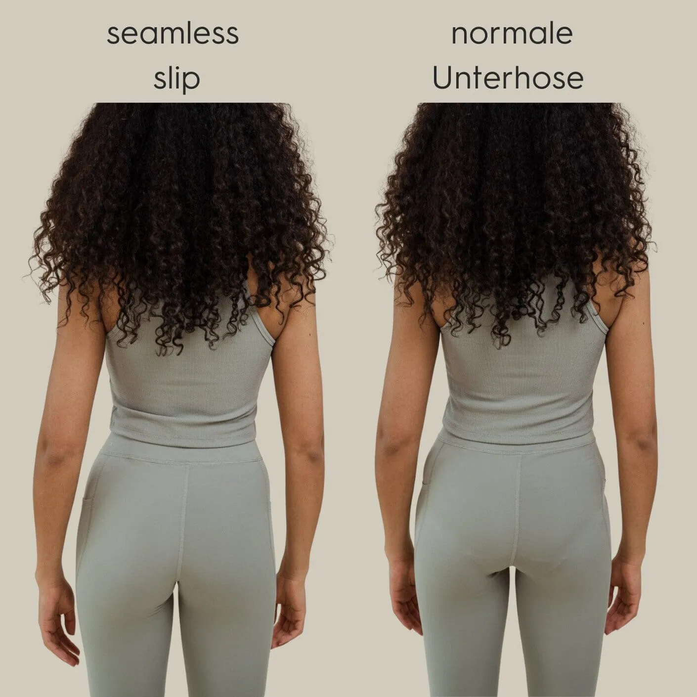 NELLIE SEAMLESS Slip salbei